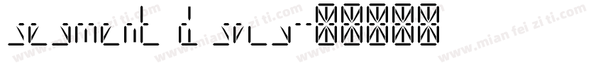 segment disply字体转换